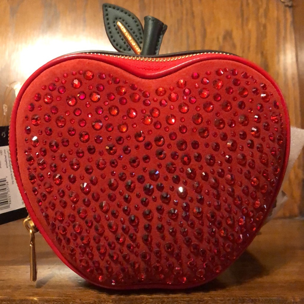 NWT-Kate Spade-Big Apple🍎Embellished 3D Crossbody-Retired Novelty Bag-$448
